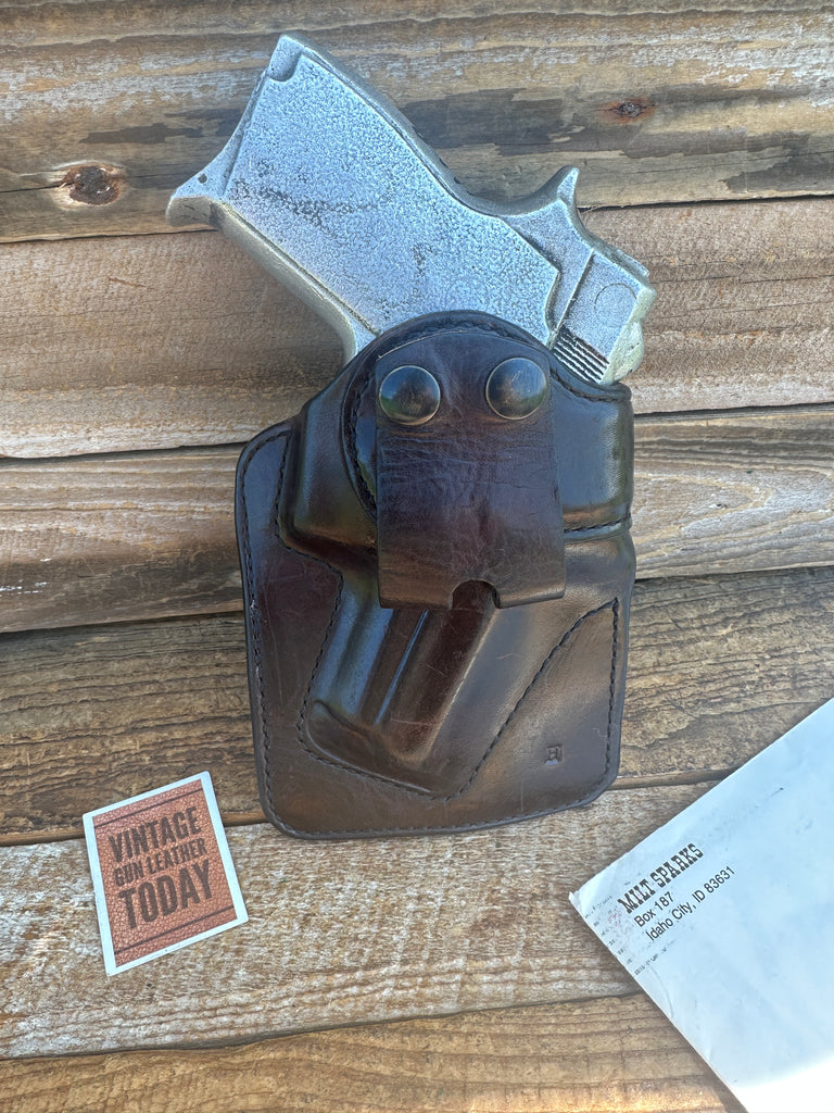Milt Sparks Idaho City Brown Leather Executives Companion  Holster For S&W 469