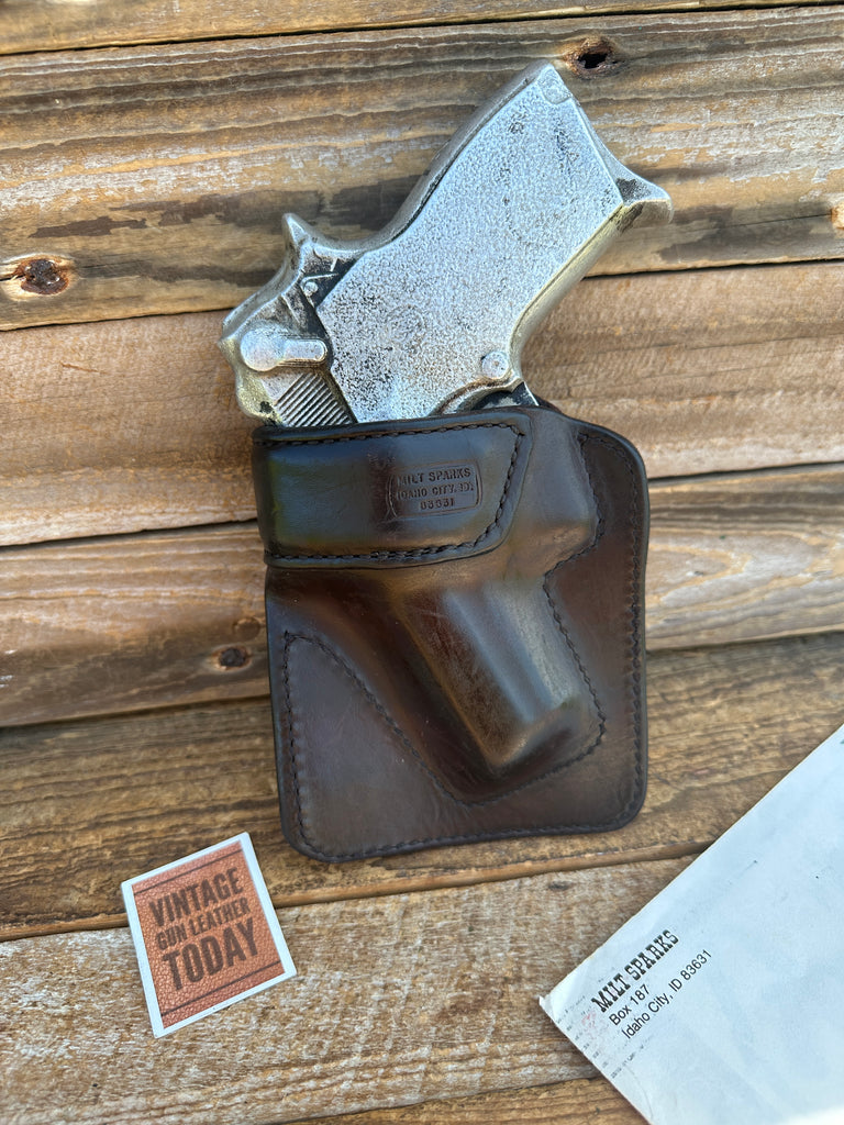 Milt Sparks Idaho City Brown Leather Executives Companion  Holster For S&W 469
