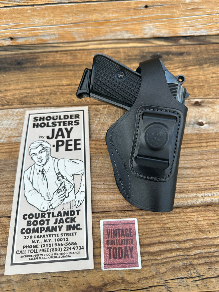 JAY PEE Black Leather IWB Holster for Walther PPK/S PPK HK4 Medium Auto