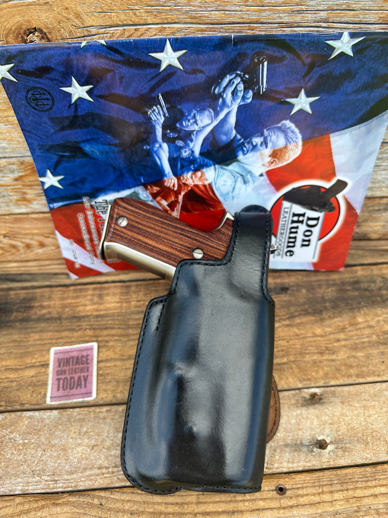 Don Hume H720 Black Leather Paddle Holster for Sig 220 226 w/ M3 Streamlight