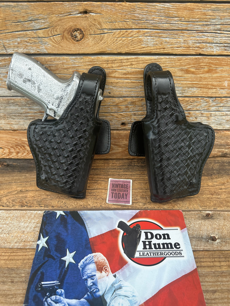Don Hume H739 30-1 Black Basket Leather Lined Duty Holster for Sig P228 P229