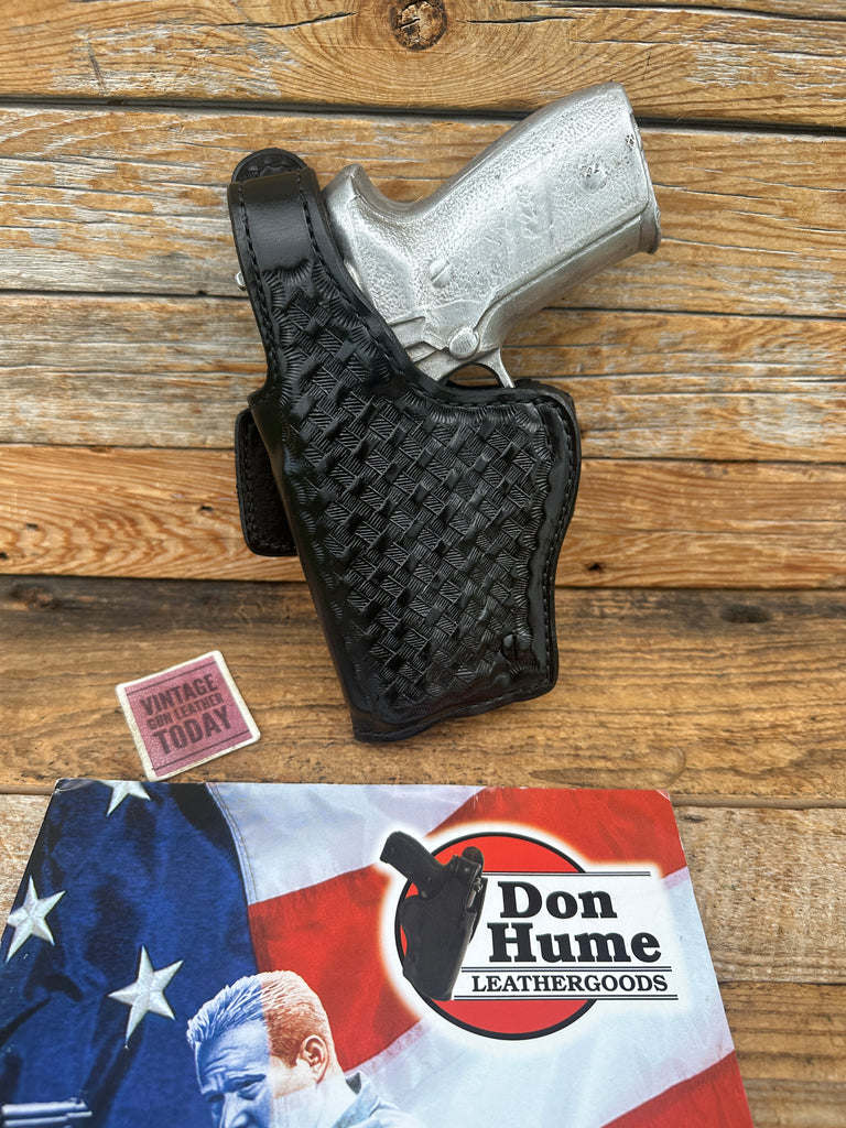 Don Hume H739 30-1 Black Basket Leather Lined Duty Holster for Sig P228 P229