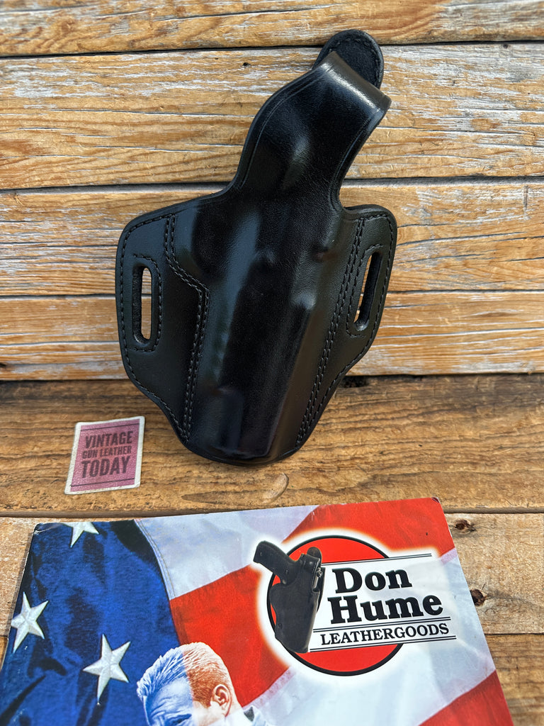 Vintage Don Hume Black Leather H721 30-GSR OWB Holster For Sig GSR 1911