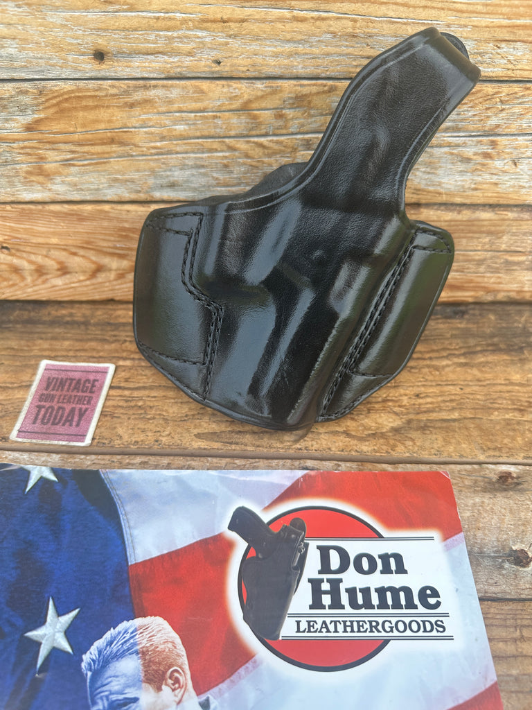 Vintage Don Hume Black Leather H721 35-3 1/2 Holster For S&W 6946 SQUARE Trigger
