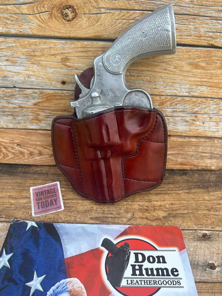 Vintage Don Hume H721 Brown Leather OWB Holster for Colt Python Trooper Match