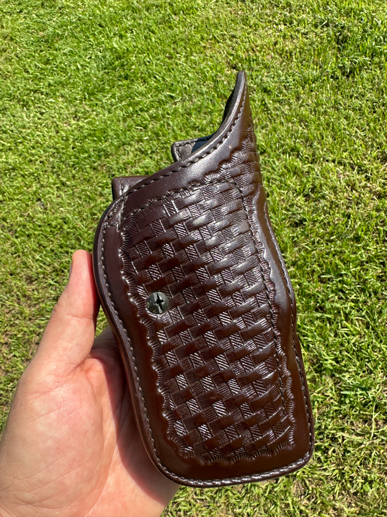Don Hume Fairfax Brown Basket Leather L2 Security Duty Holster For G20 G21 20 21