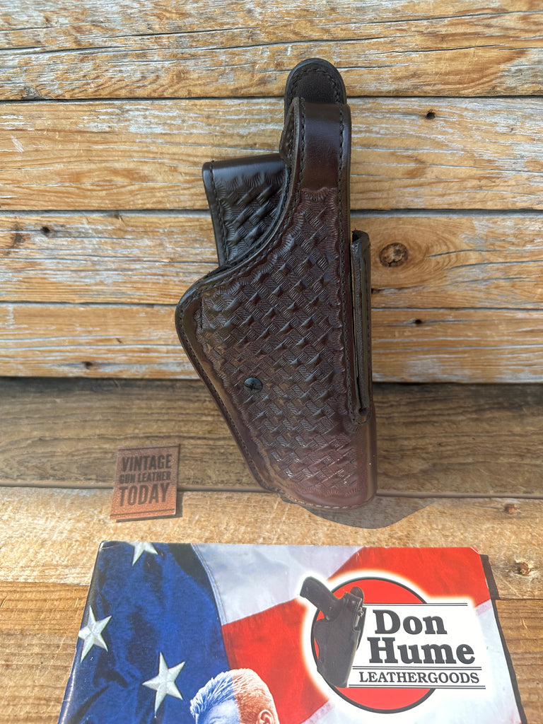 Don Hume H745  L2 Security Holster  Brown Basket Leather For Beretta 92 92F 96