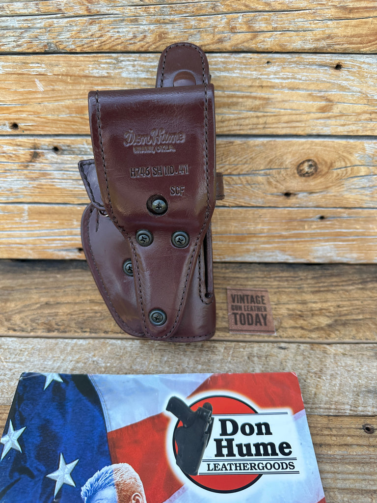 Don Hume H746 Brown Basket Leather Lined Security Holster for GLOCK G20 G21 20