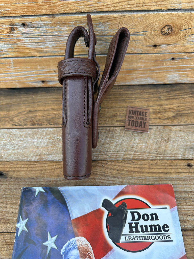 Don Hume H746 Brown Basket Leather Lined Security Holster for Colt Ruger S&W 66,