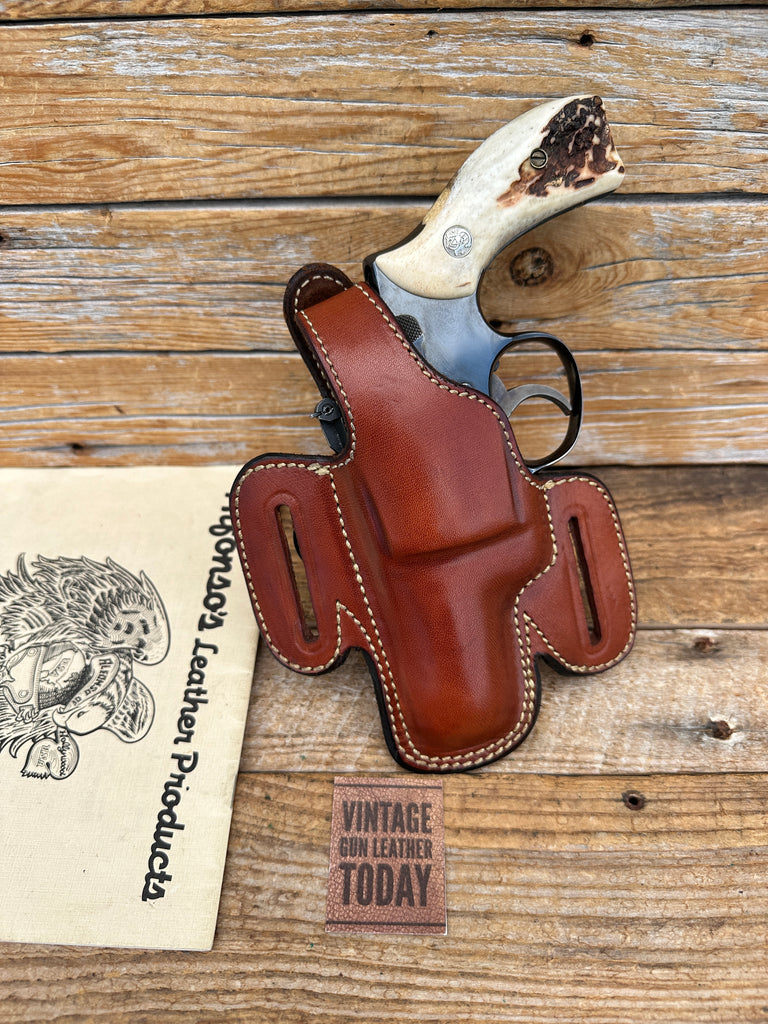 Alfonso's Plain Brown Leather Suede Lined Holster for S&W K Frame 2 1/2 Revolver