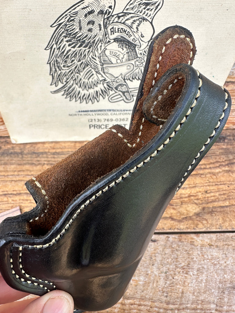 Alfonsos Black Suede Leather Lined 2" Mod 36 Chief Special 36 J Revolver Right
