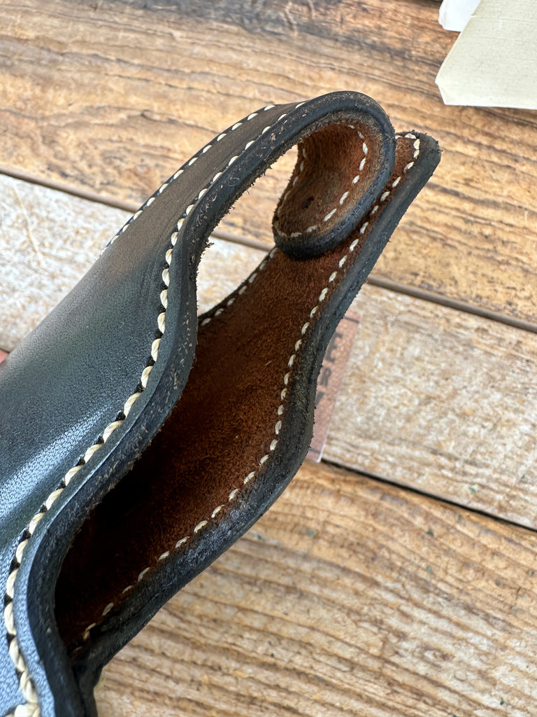 lfonsos F60 Plain Black Leather Lined Holster For S&W K Revolver 4" 10 12 15 19