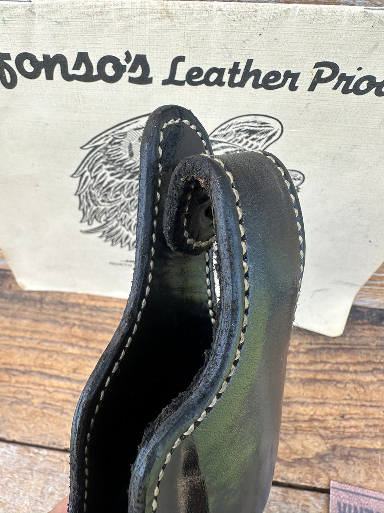 Alfonso's Plain Black Leather Lined Holster for S&W K 10 19 Frame 2 1/2 Revolver