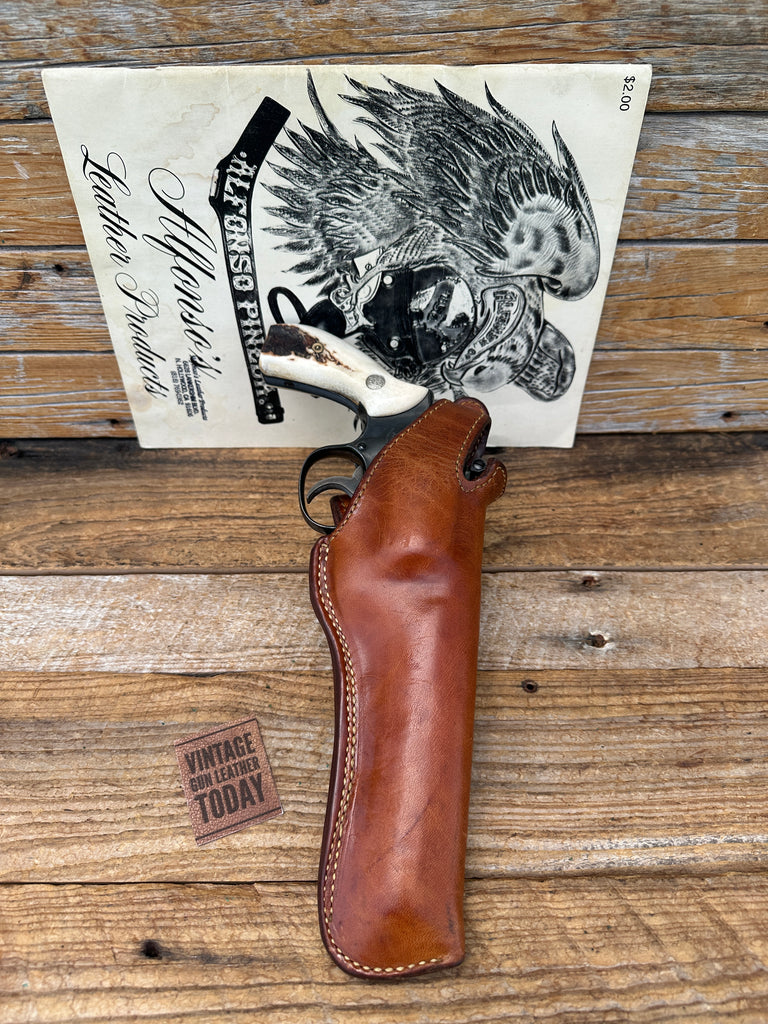 Alfonsos Brown Leather Lined Holster For Smith Wesson K Revolver 5" 12 10 15 19