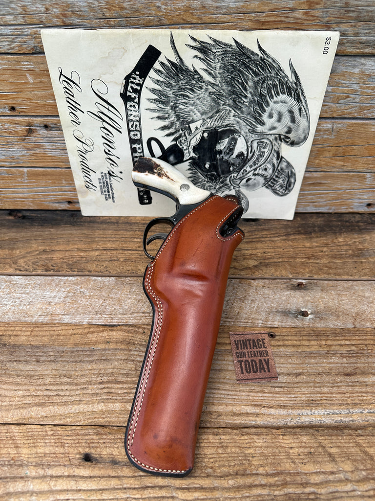 Alfonsos Brown Leather Lined Holster For Smith Wesson K Revolver 5" 12 10 15 19