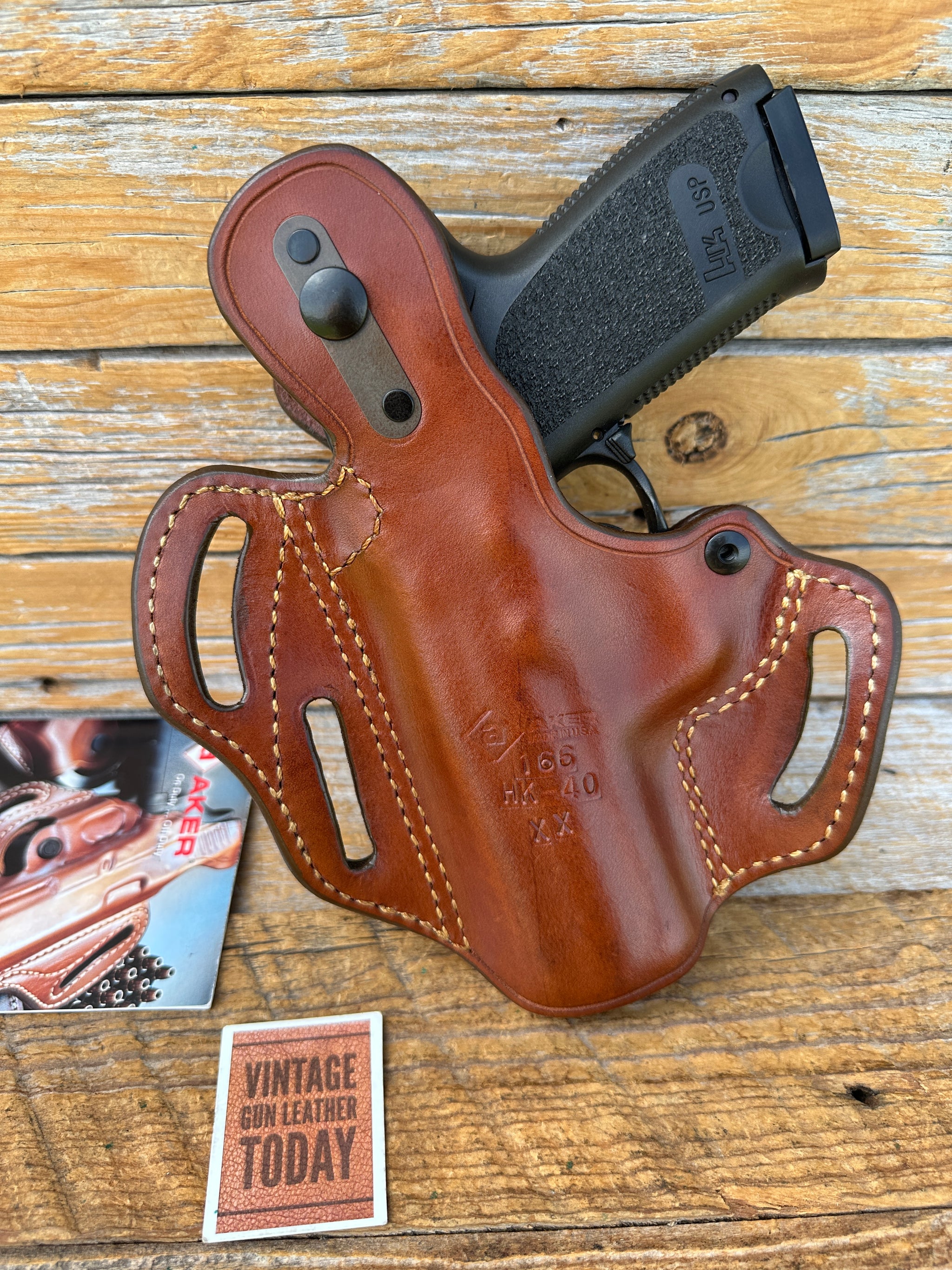 thumbnail image 2 of LT Pro Carry Leather IWB Holster – For HK Full Size & HK Compact USP 9mm 40 45, NEW 2 of 2