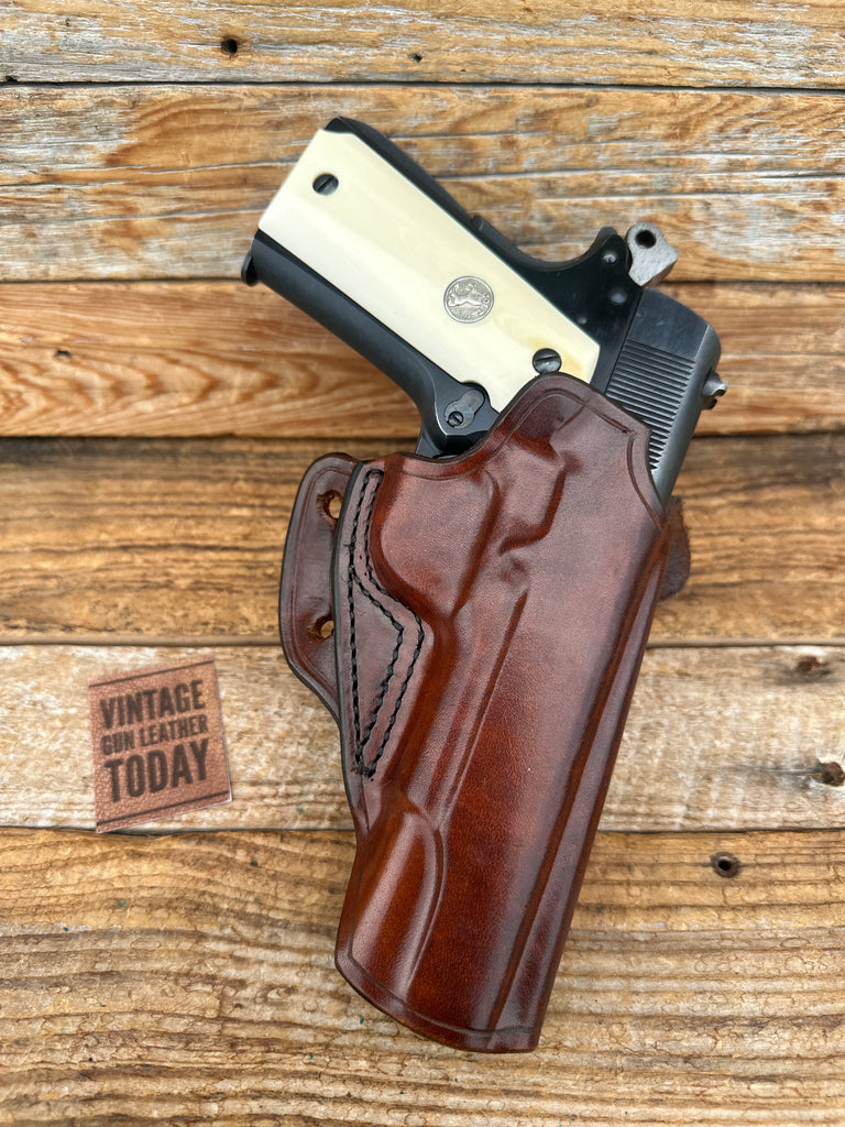 Red Nichols Berns Martin Brown Horsehide OWB Holster For Colt 45 1911 Government