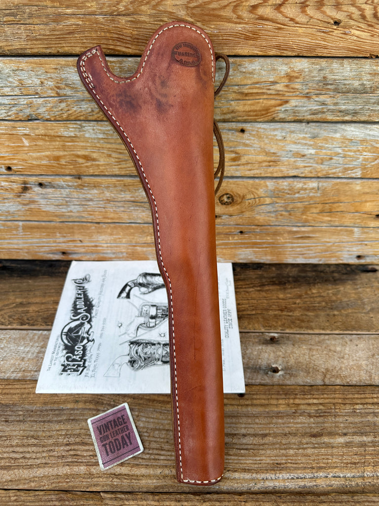 El Paso Saddlery Brown Leather Lined Holster For Colt Buntline 12" Single Action