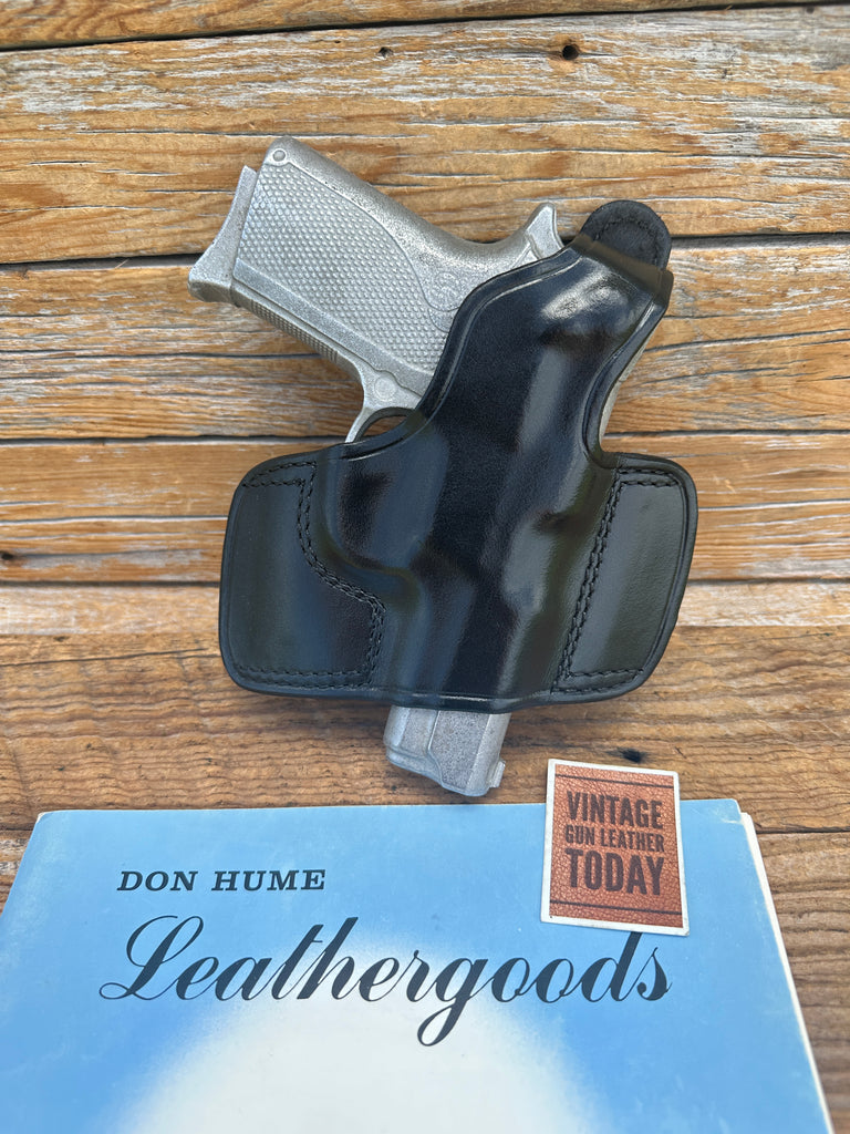 Vintage Don Hume H717 Black Leather Holster For S&W 6904 6906 3913 Round Guard