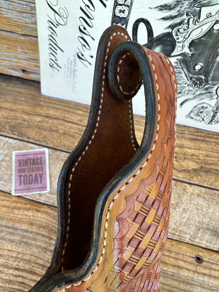 Alfonso's Brown Basket Leather F60 Lined Holster For Colt Python  L Frame 2.5"