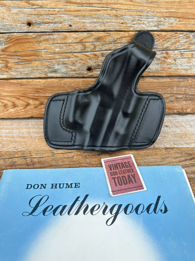 Don Hume H717 Covered Slot Black Leather OWB Holster For Sig P229R DAK