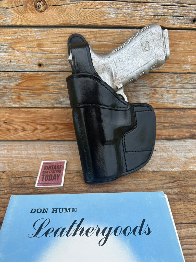 Don Hume Black Leather H724 OWB Holster For GLOCK G17 G22 G31