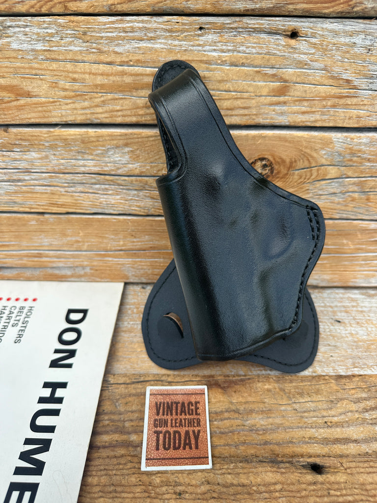 Don Hume H720 28CS Black Leather Paddle Holster For KAHR K40 P40