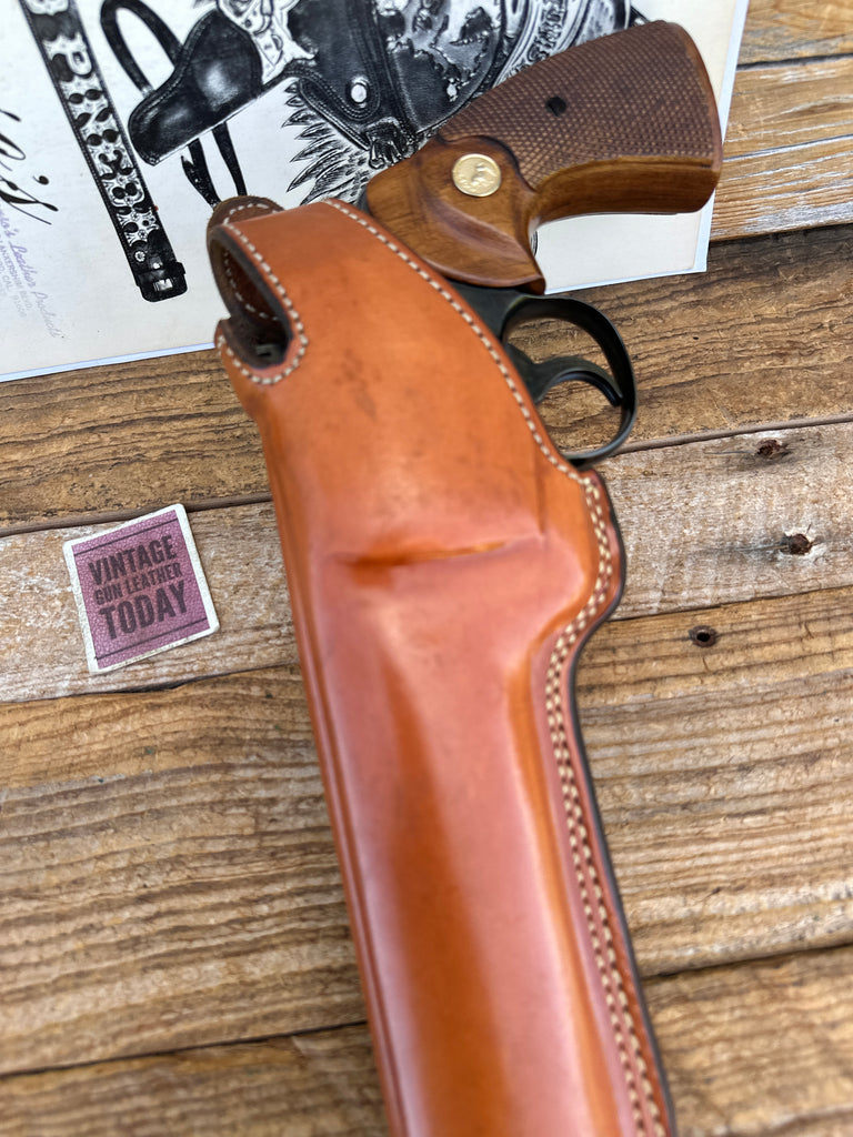 Alfonsos Brown Leather Holster For Colt Python 6 Revolver Lined S&W L 686 #4