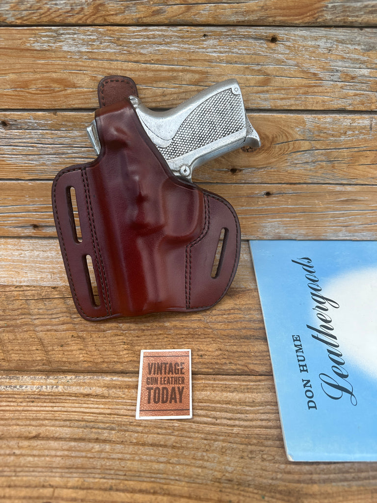 Don Hume SSCD Brown leather 3 Slot OWB Holster for S&W 3953 6904 6906 ROUND