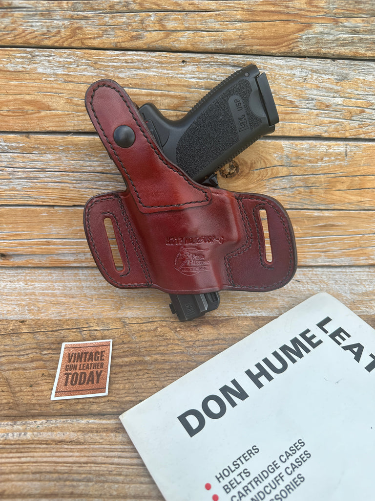 Vintage Don Hume H717 25USP C BROWN Leather OWB Holster For H&K USP 9 40 Compact