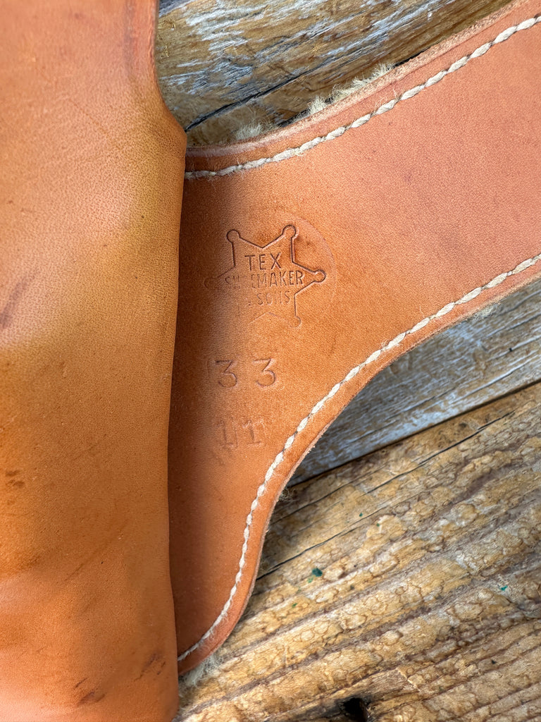 Vintage Tex Shoemaker Brown Leather Ankle Holster  For S&W K 10 19 Frame 2.5" #1