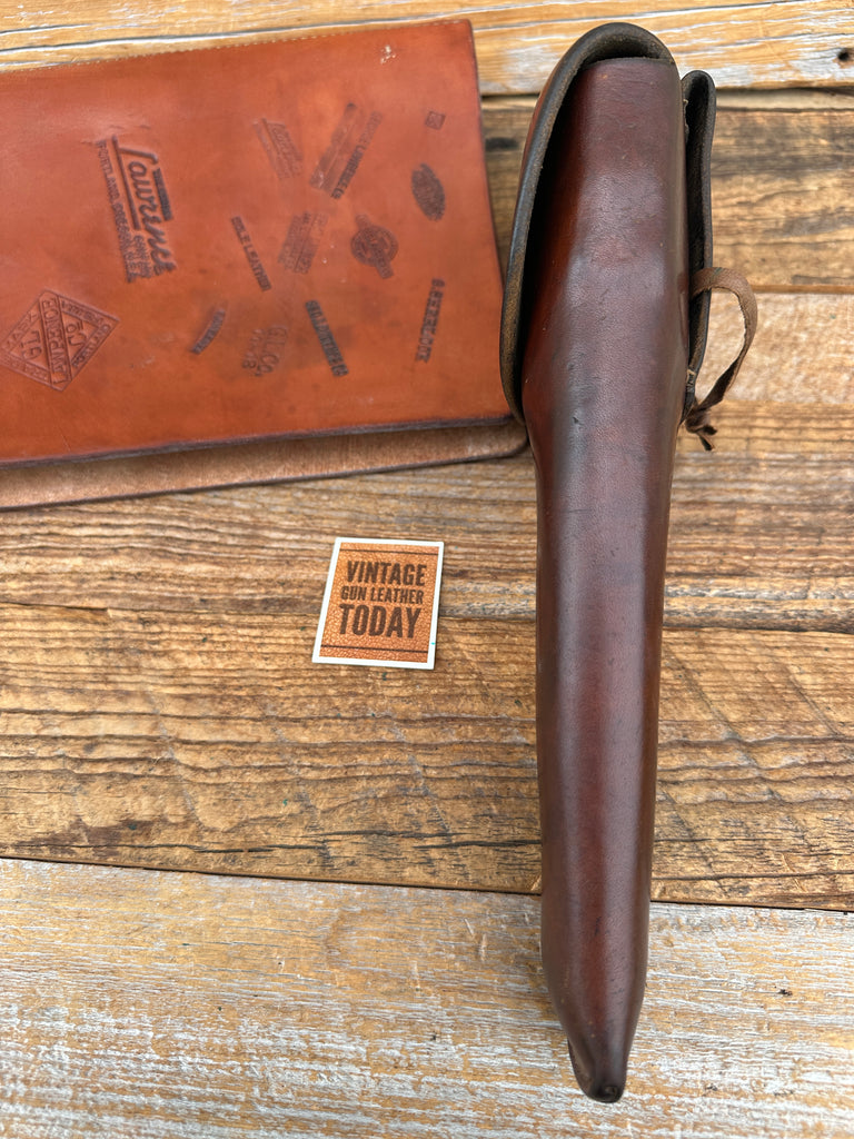 George Lawrence Pre 1941 Flap Holster For Medium S&W K Frame Revolver 6.5"