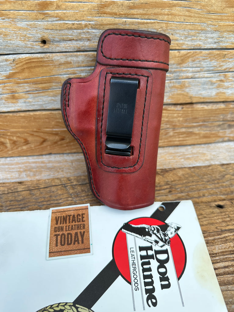Don Hume H715 Brown Leather Open Top IWB Holster For Jericho UZI Full Size 941R