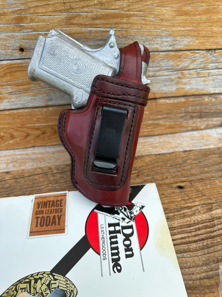 Don Hume H715 TB Brown Leather IWB Holster For Colt Defender Series 90