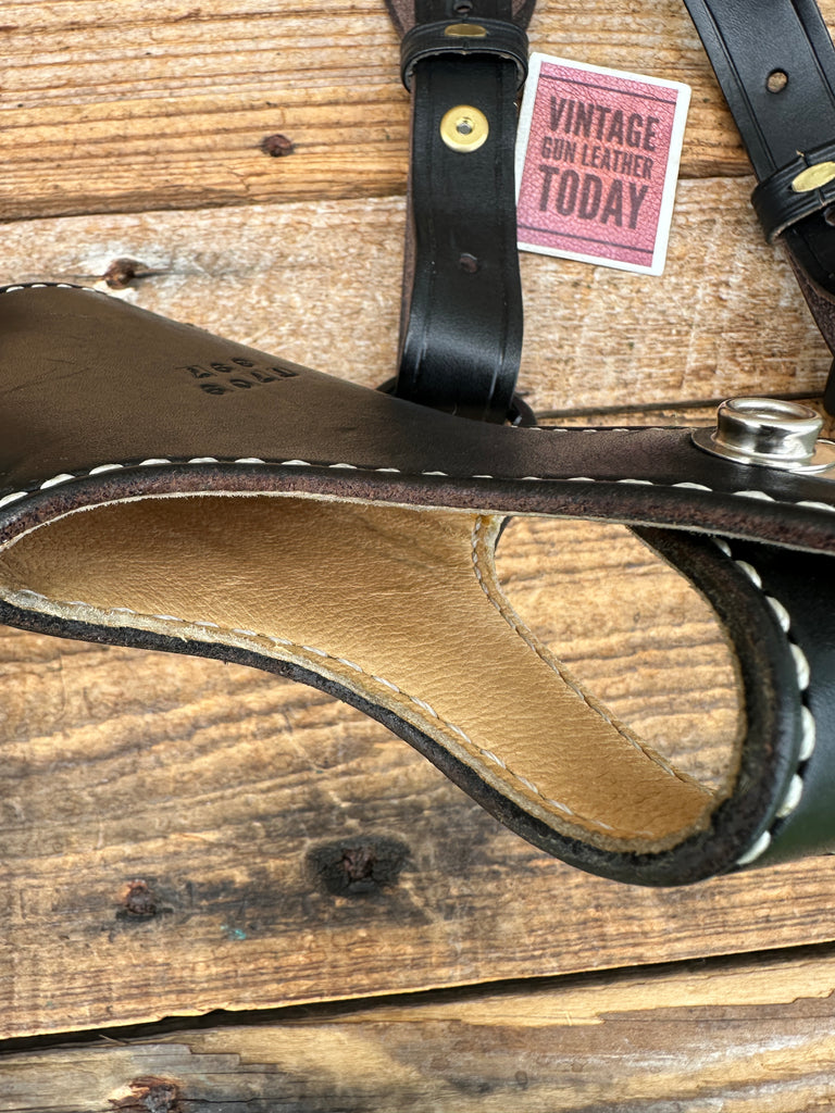 El Paso Saddlery Black Leather Shoulder Holster Rig For Kimber 3" Colt 45 1911