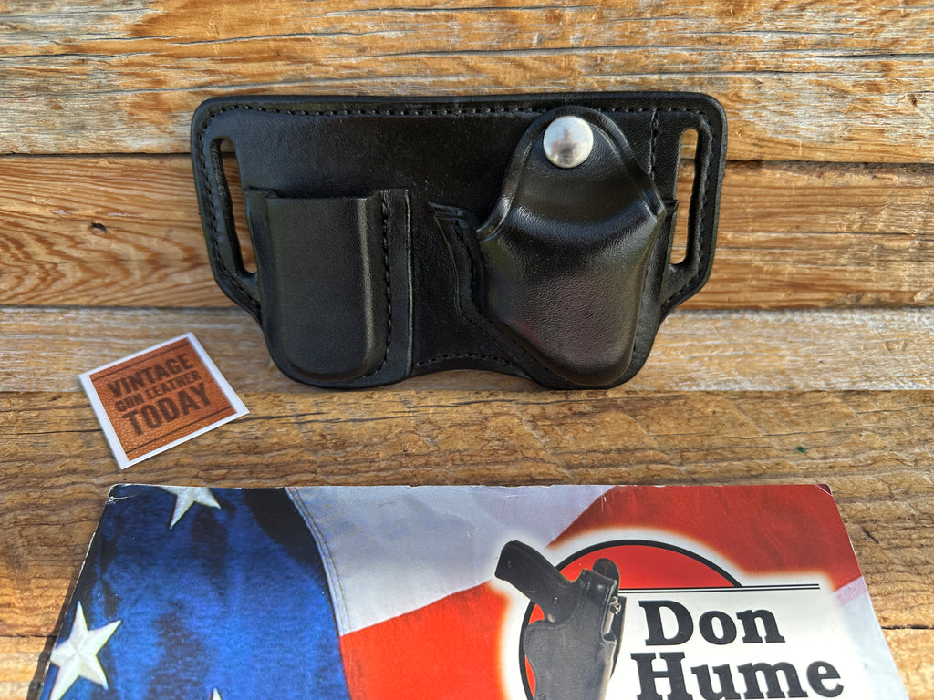Don Hume Black Leather Chain Cuff 850B Magazine For Bersa Kel AMT .380 Sig Kahr