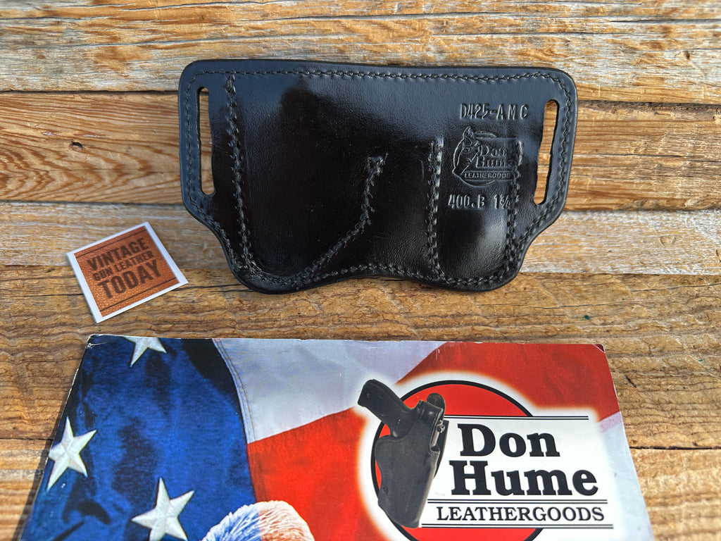 Don Hume Black Leather Chain Cuff 850B Magazine For Bersa Kel AMT .380 Sig Kahr