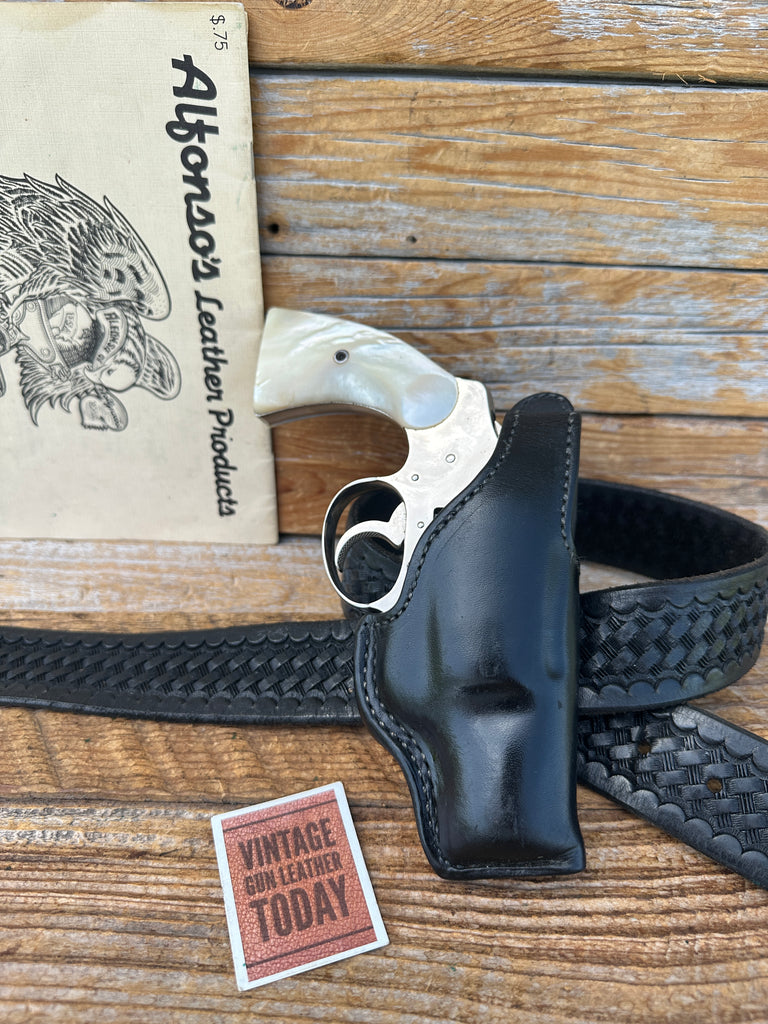 Alfonsos Black Smooth Leather Lined 2" Colt Detective Revolver Colt Detective