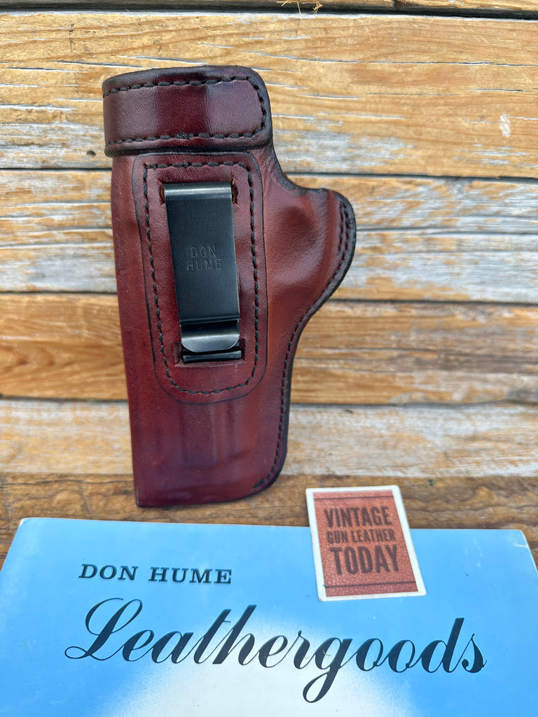 Don Hume H715 Brown Leather Open Top IWB Holster For Taurus PT99 PT100 PT101