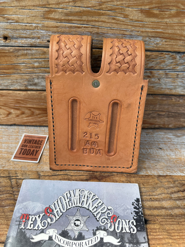 Tex Shoemaker Leather Quad 4 Magazine Carrier For Browning BDA Single Stack