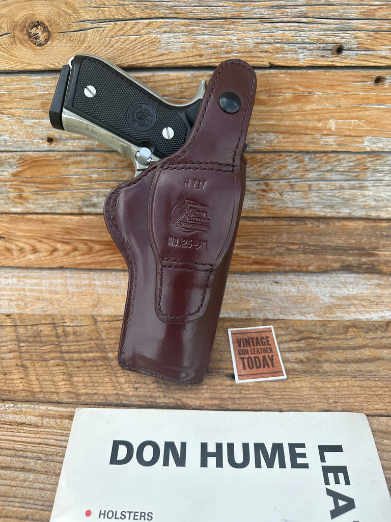 Don Hume H 727 26-5 High Ride Brown Leather Holster For Beretta 92 92F 96 96D