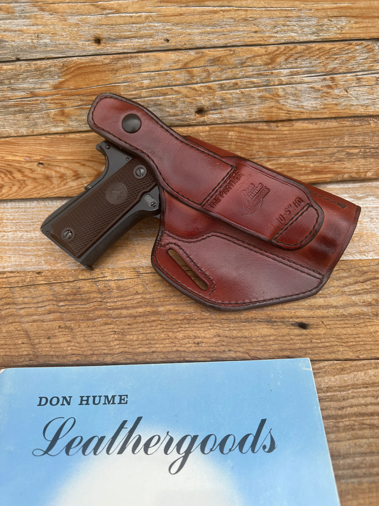 Don Hume Brown Leather Cross Holster For Colt Government Combat Elite MK V 5"