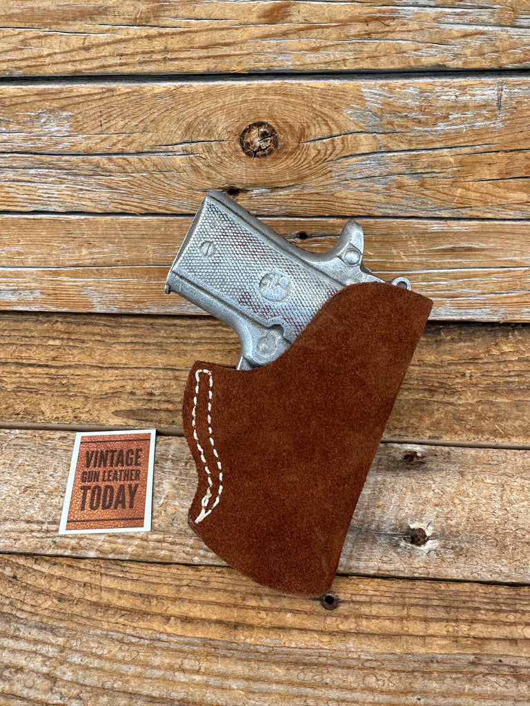 Vintage Brown Leather Mr Comfort IWB Holster For .380 Colt Mustang Left