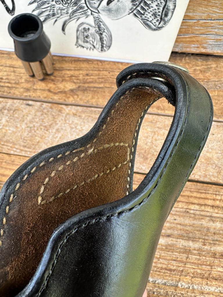 Alfonsos Plain Black Leather Lined BB Holster For S&W K Frame 4 Revolver 10 19