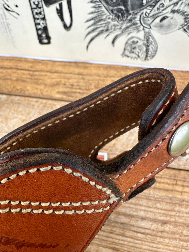 Alfonsos Brown Suede Lined Holster for S&W K Frame 4" Medium Revolver 12 15 19