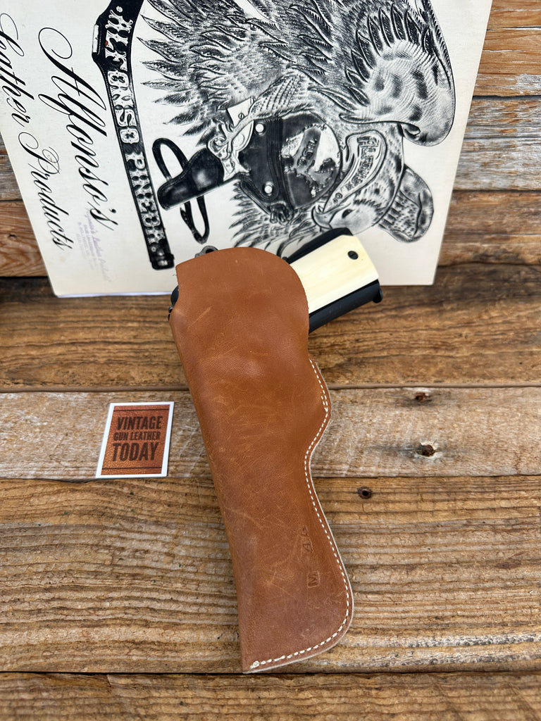 Vintage Alfonsos Brown Leather IWB  Holster for Colt 45 1911 Government Right #3