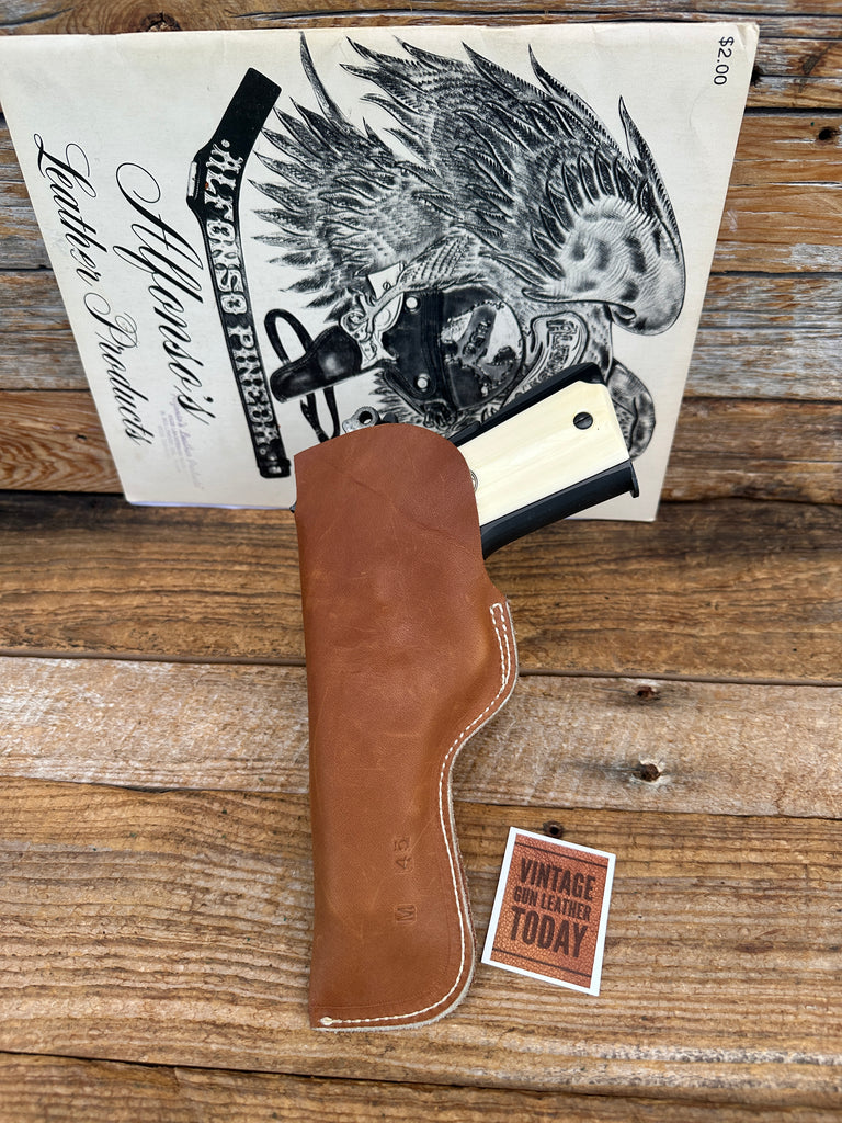 Vintage Alfonsos Brown Leather IWB  Holster for Colt 45 1911 Government Right #4