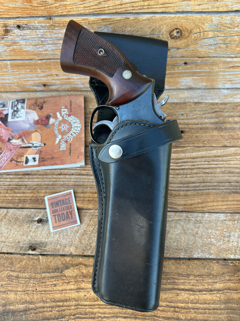Tex Shoemaker 37S PPC Leather Swivel Competition Holster For S&W K 6" Revolver