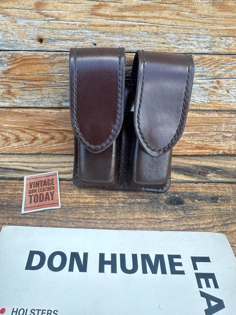 Don Hume 850A Brown Double Magazine Carrier HS For GLOCK HK H&K Sig USP M13