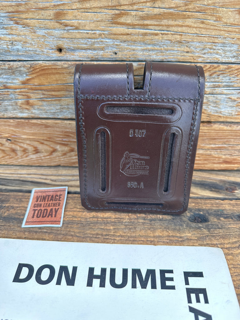 Don Hume 850A Brown Double Magazine Carrier HS For GLOCK HK H&K Sig USP M13